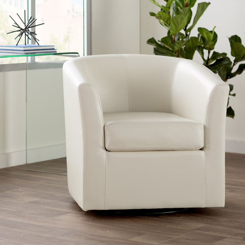 barrel chair leather swivel